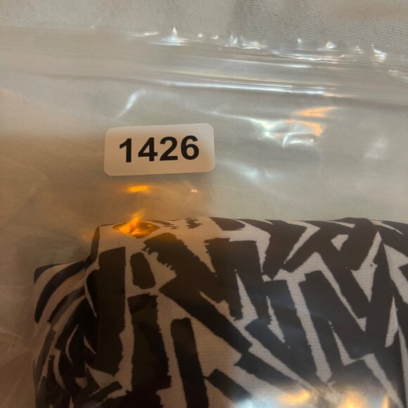 Lauren Ralph Lauren Size 8 Black White Abstract Print Body Con Dress Career Boho - Picture 16 of 16